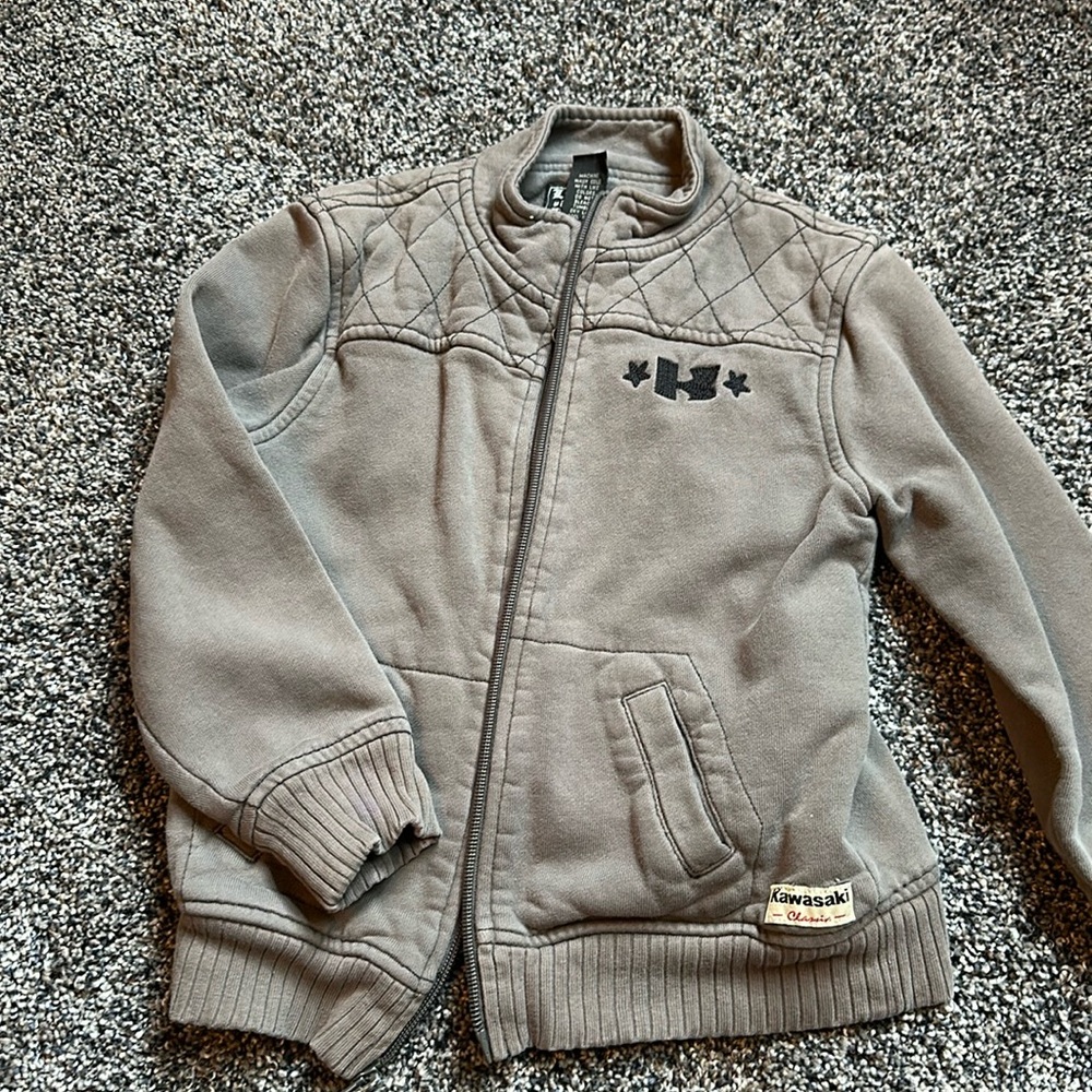 Lucky Brand boys Kawasaki sweatshirt jacket